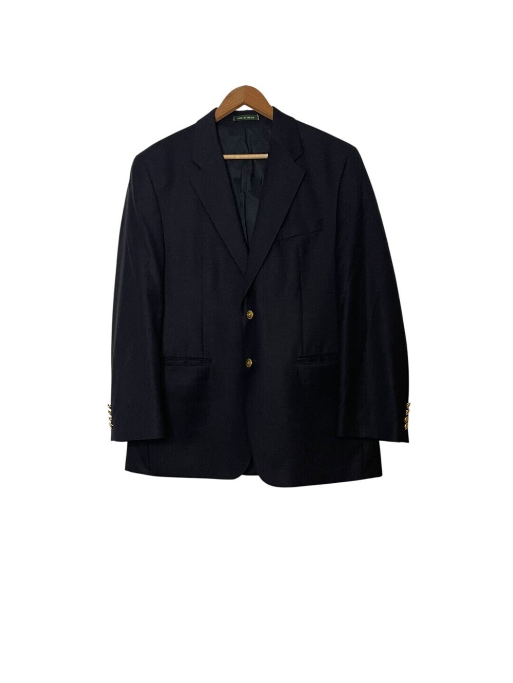 Vintage Ralph Lauren LRL Blazer Mens 43R Navy Wool Two Button Gold Crest Canada